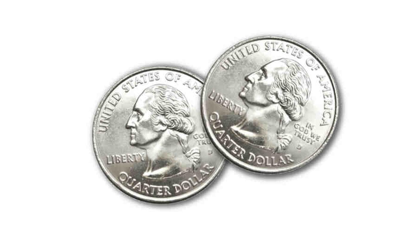 Image of two quarters