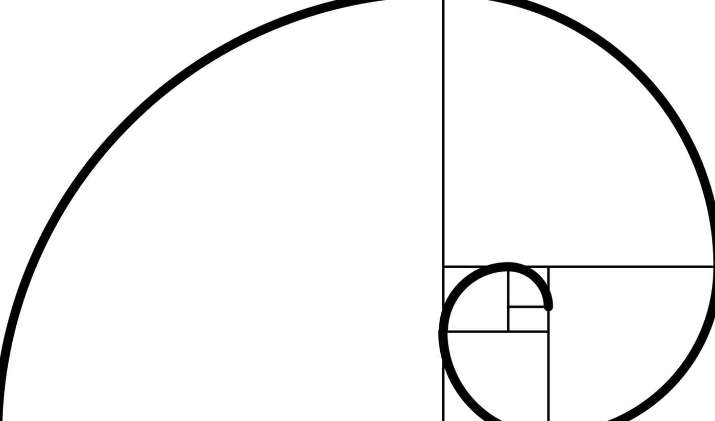 Golden ratio spiral