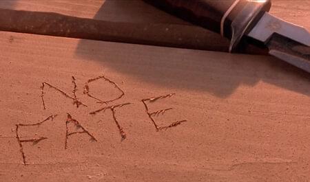 No fate carved into a table top from Terminator 2: Judgement Day
